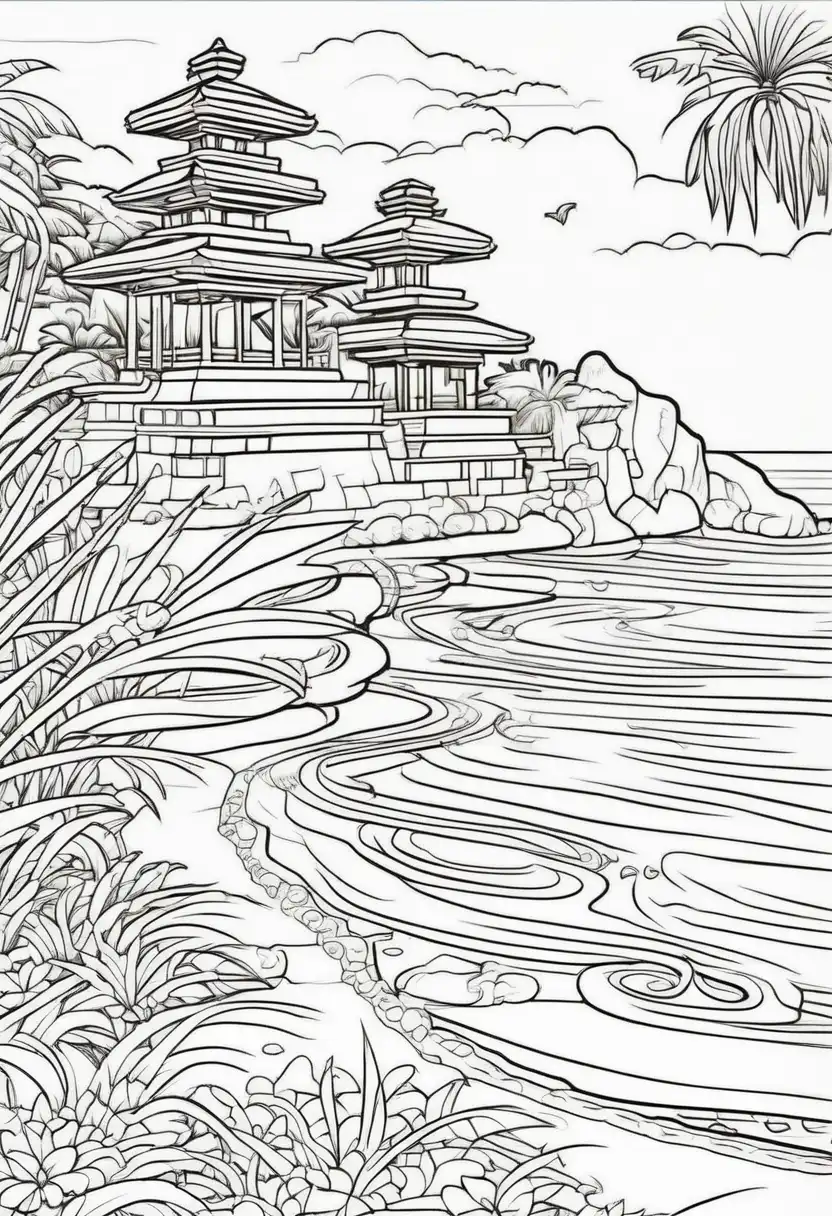 Bali Coloring Page